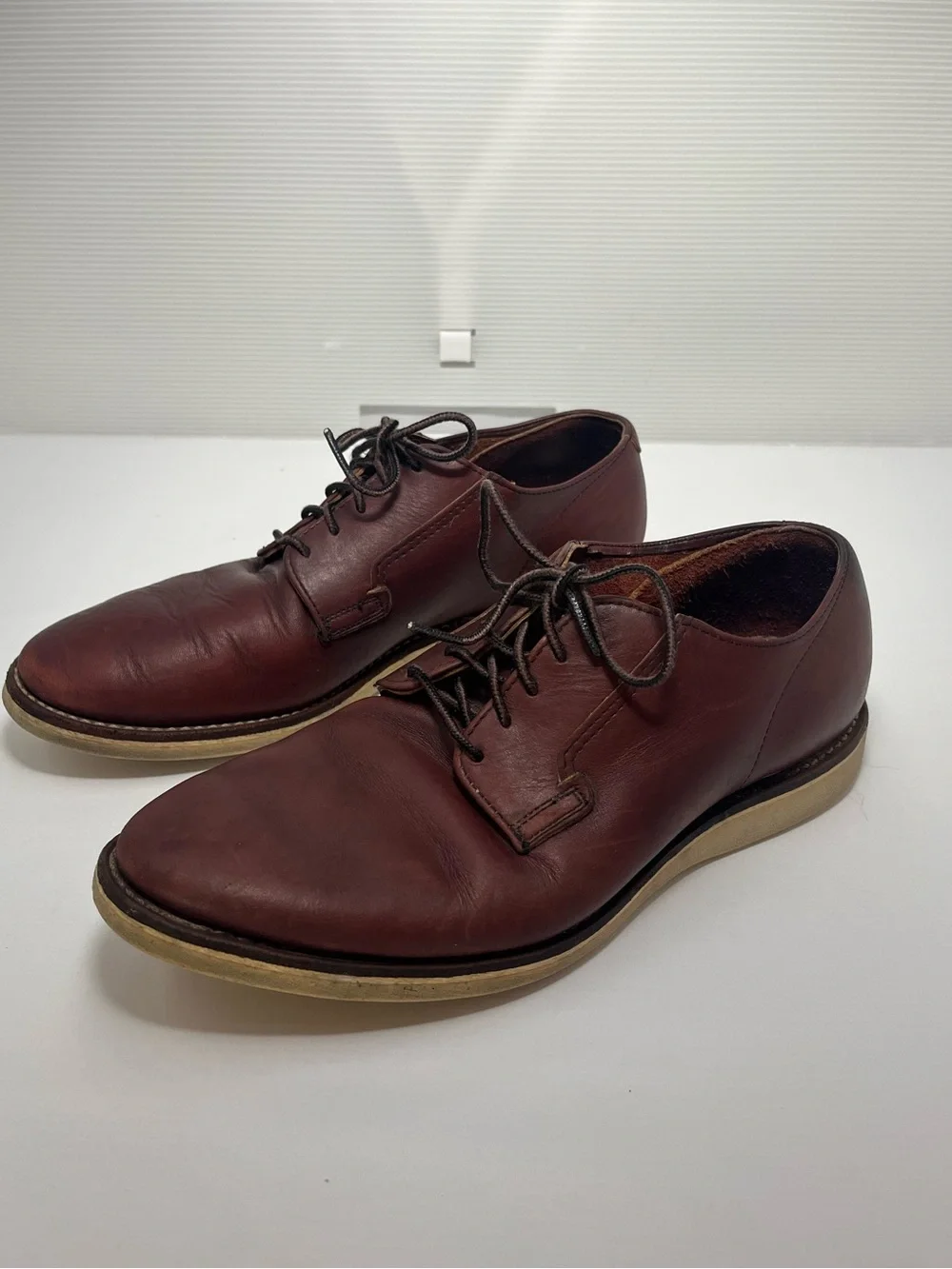 Red Wing 3117 Postman Oxford Oxblood Mesa Leather Mens Size 10 D Discontinued
